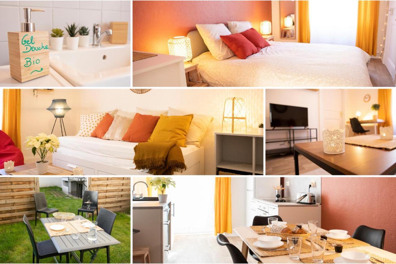 GREEN APPART Le Chêne Rouge avec Jardin et L'Epicéa 1er étage Apartamento Mulhouse Exterior foto